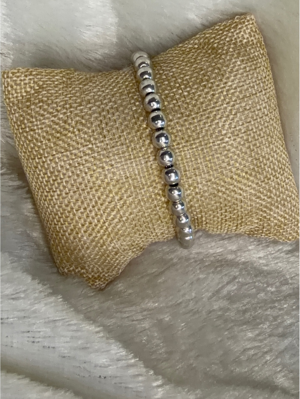 Silpada Retired B0059 925 Sterling Silver Ball Bead Toggle Bracelet